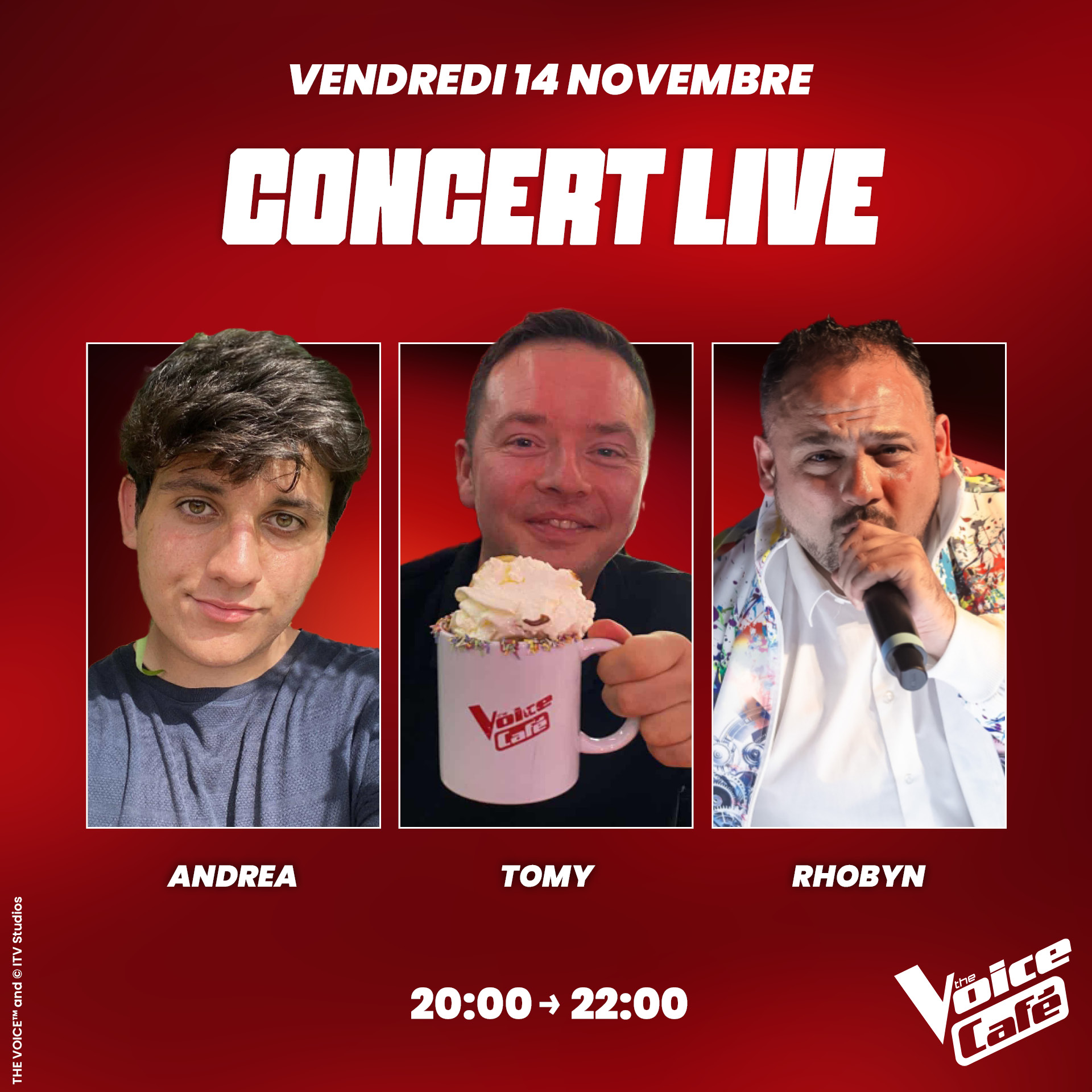 CONCERT LIVE – ANDREA – TOMY – RHOBYNS
