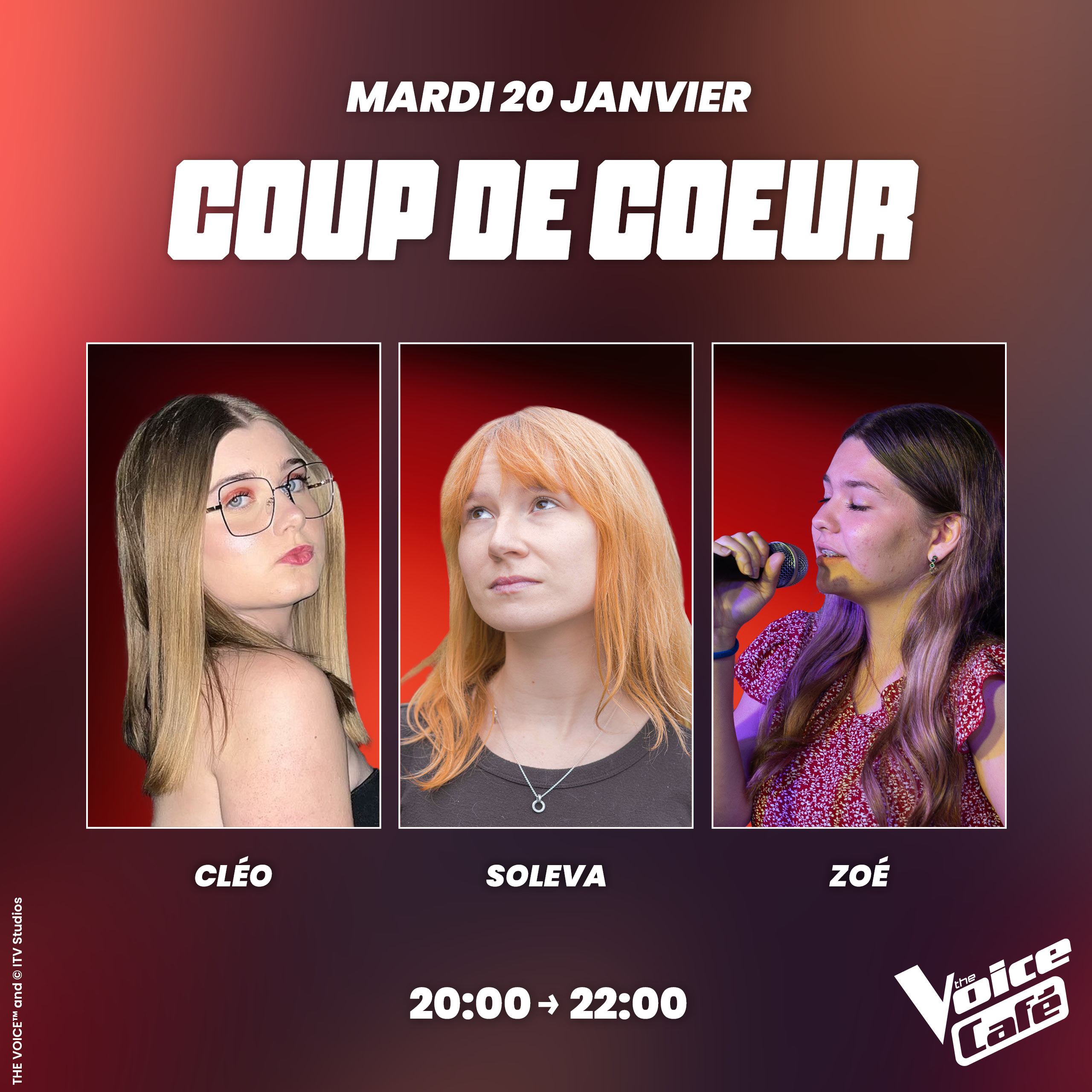 COUP DE COEUR – LA SOIRÉE DÉCOUVERTE DE TALENTS – ZOÉ X CLÉO X SOLEVA