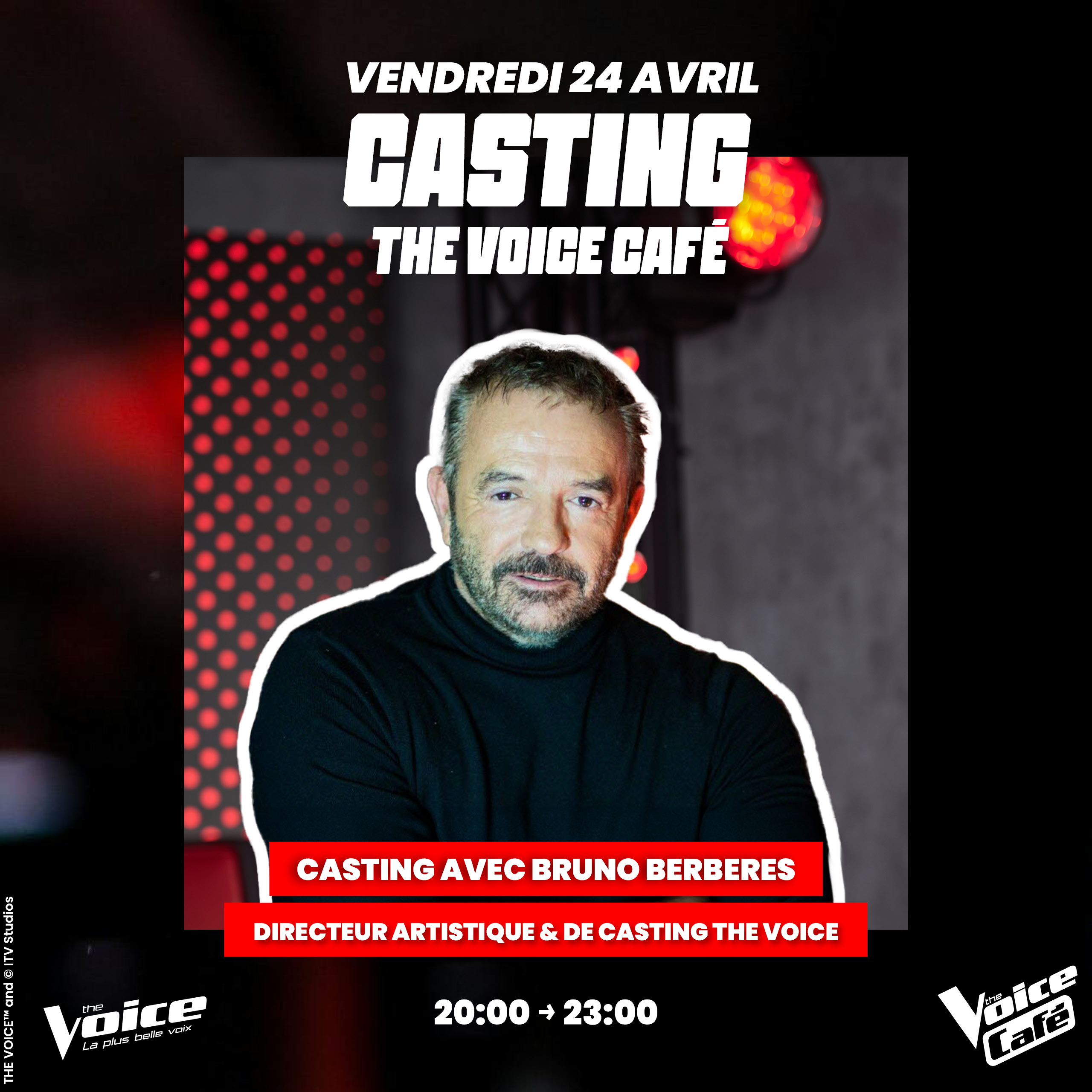 CASTING THE VOICE CAFE X BRUNO BERBERES