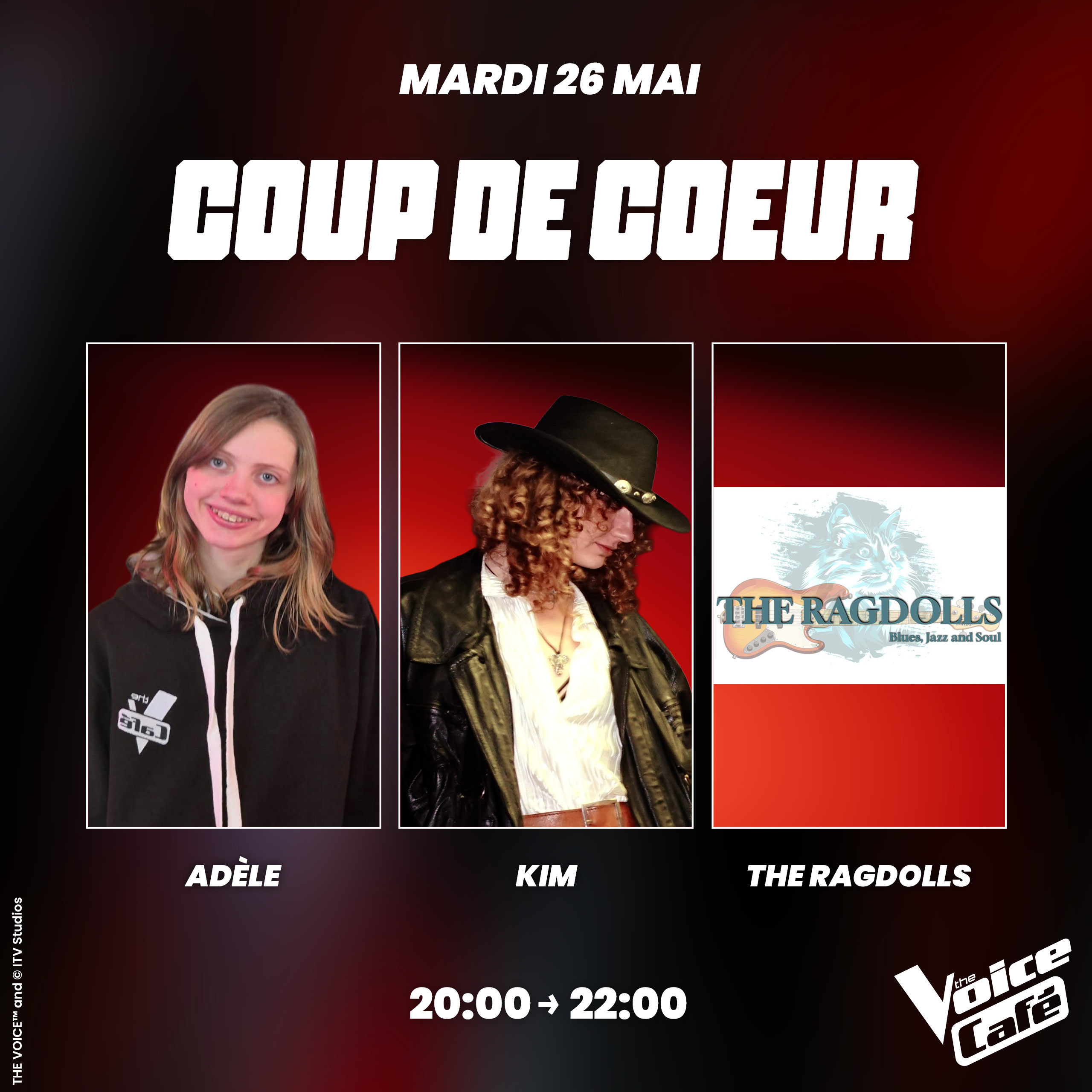 COUP DE COEUR – LA SOIRÉE DÉCOUVERTE DE TALENTS – ADELE X KIM X THE RAGDOLLS